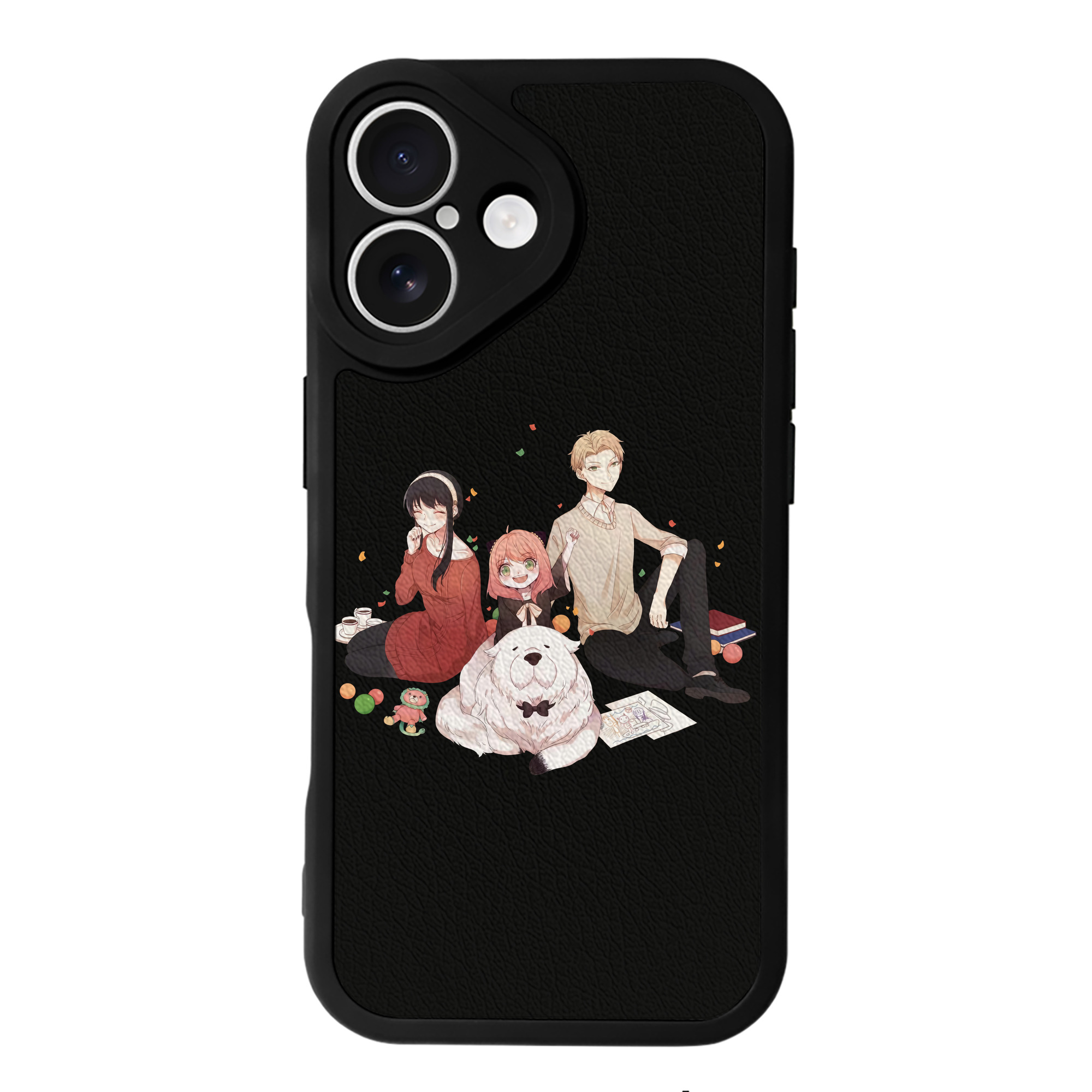 （画像用） SPY×FAMILY间谍家家酒 【iPhone 16シリーズ対応】シリコンスマホケース（レザー調） 材質：シリコン